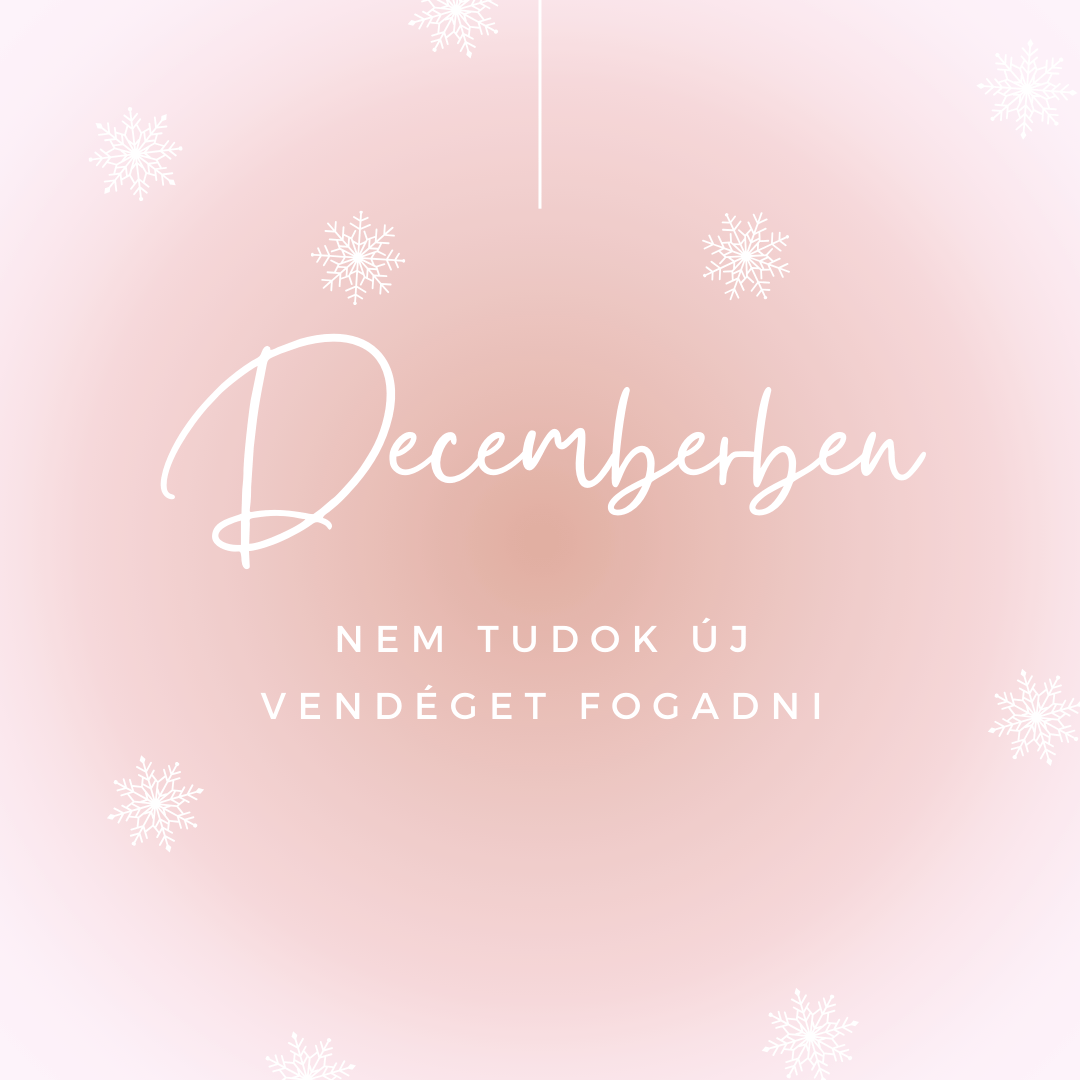 Új vendég decemberben